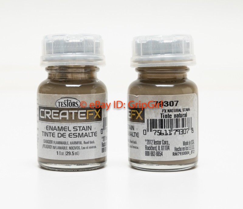 TESTORS CreateFX Model Paint Weathering Wash Enamel 79307 FX Natural Stain 1oz