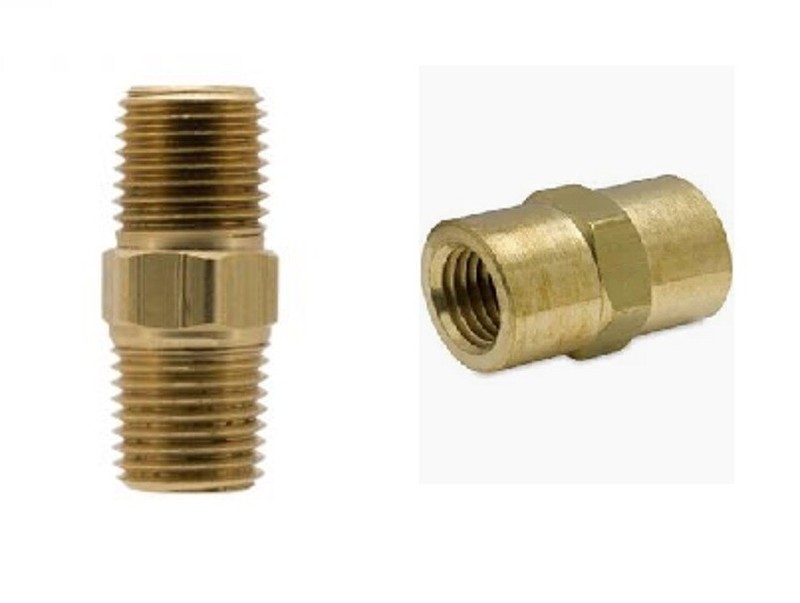 Iwata 1/4″ Female to Female and 1/4″ Male to Male Fittings AS12001 AS12013
