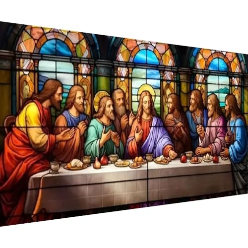 5D DIY The Last Supper Diamond Painting Kits for Adults, Large Size Full