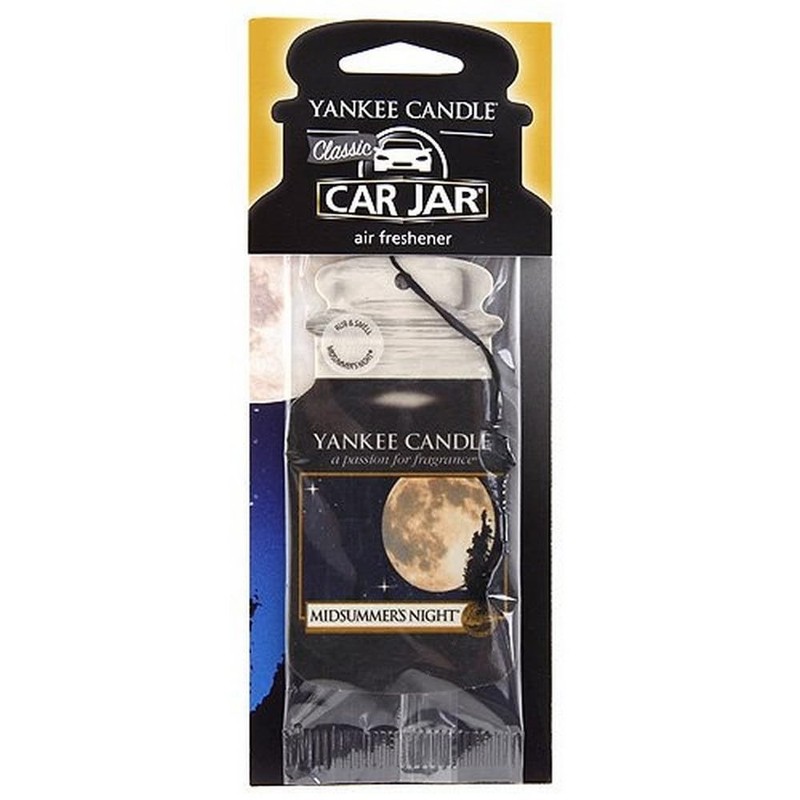 Yankee Candle Classic Paper Car Jar Air Freshener, 1 Count (Pack of 1), Black