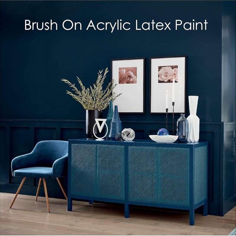 COLORmaxx Acrylic Latex Brush-On Paint ½ Pint, Gloss Black - Versatile Coverage gallery