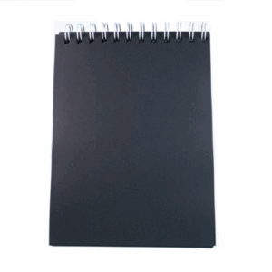 Croquera Hojas Negras Tamaño Carta