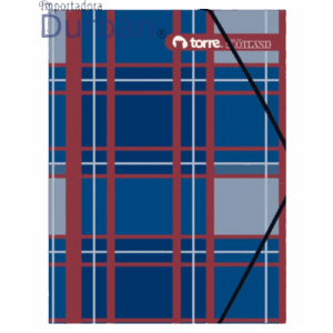 Carpeta Cartón Con Elástico Oficio Scotland Torre