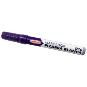 Plumón De Pizarra Punta Redonda Morado Artel