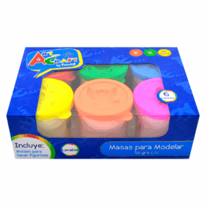 Masas Plasticinas 6 Unidades 50 Grs Mile