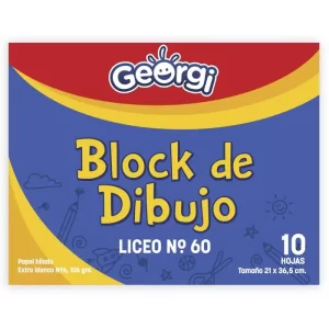 Block Dibujo Liceo N°60 10 Hojas Georgi