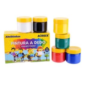 Pintura De Dedo 6 Colores 30 ml Acrilex