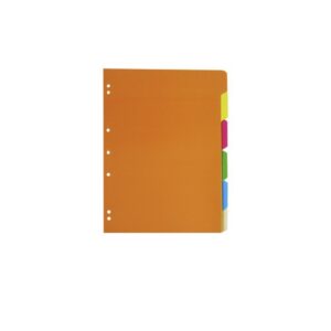 Separador Carta Color 6 Divisiones Halley