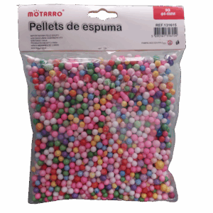 Esferas Plumavit Challas Colores 6-8 mm