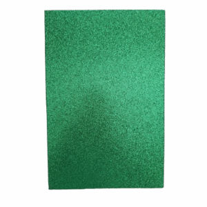 Goma Eva Glitter 20 x 30 cms Verde