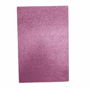 Goma Eva Glitter 20 x 30 cms Rosado