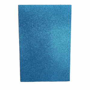Goma Eva Glitter 20 x 30 cms Celeste