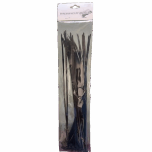 Amarras Plásticas Negras 30 Cms 40 Unidades