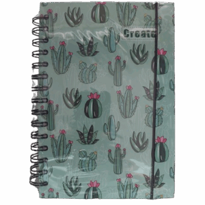 Libreta Apunte Cuadros Tapa Dura Con Espiral 15 x 21 cms