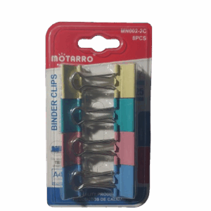Doble Clips Colores 25 mm 8 Unidades Motarro
