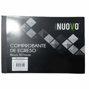 Talonario Comprobante De Egreso 50 Hojas Nuovo