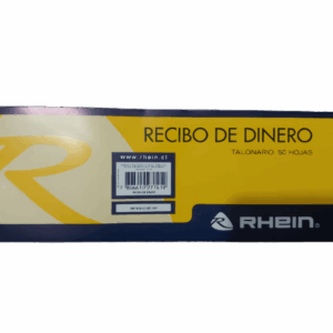 Talonario Recibo De Dinero 50 Hojas Rhein