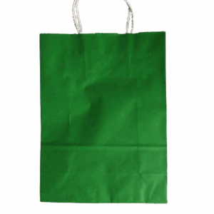Bolsa Kraft Verde 22 x 30 cms