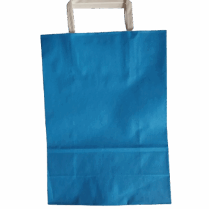 Bolsa Kraft Azul 22 x 30 cms