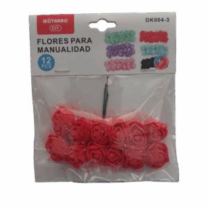 Flores Rojas Para Manualidades 12 Unidades