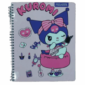 Cuaderno Universitario 7 mm 100 Hojas Kuromi Proarte