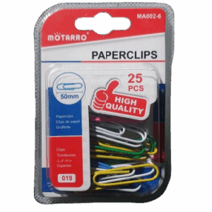 Clips Colores 50 mm 25 Unidades Motarro