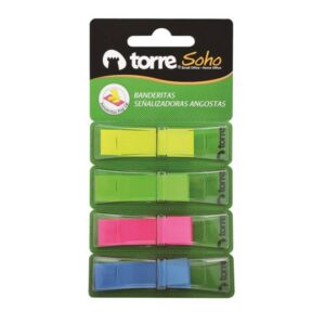 Banderitas Plásticas 4 Colores 160 Unidades Torre