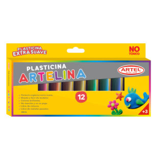 Plasticina 12 Colores Triangular Jumbo Artel