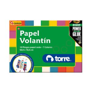 Carpeta Papel Volantin 7 Colores Torre