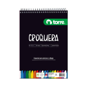 Croquera Grande 26 x 37 cms 80 grs 100 Hojas Torre