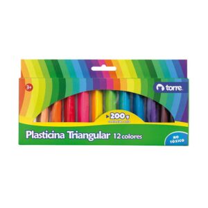 Plasticina 12 Colores Triangular Jumbo Torre