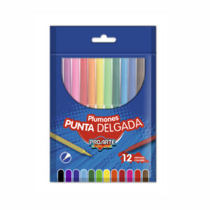 Plumones Scriptos 12 Colores Proarte