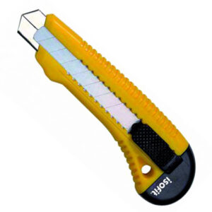 Cuchillo Cartonero Grande Riel Metálico Isofit