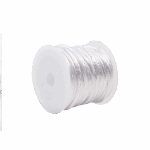 Hilo Plateado Para Pulseras 3 mm 8 mts