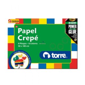 Carpeta Papel Crepe 6 Colores Torre