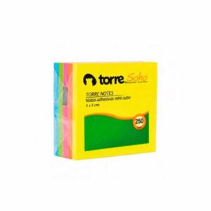 Notas Adhesivas 250 Hojas 5 x 5 cms 4 Colores Torre
