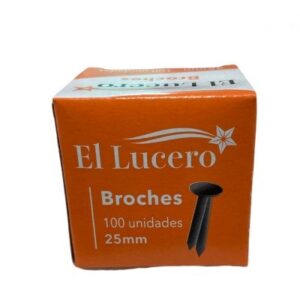 Broches Mariposas Dorados 25 mm 100 Unidades El Lucero