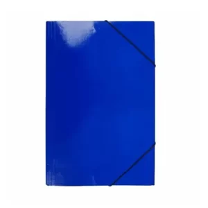 Carpeta Cartera Con Elástico Oficio Azul Buho