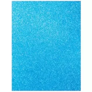 Goma Eva Glitter 40 x 60 cms Celeste
