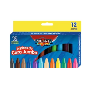 Lápices De Cera 12 Colores Jumbo Proarte