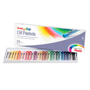 Lápices Pasteles Grasos Óleo 25 Colores Pentel
