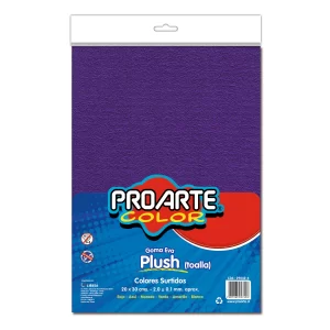 Goma Eva Plush 6 Colores 20 x 30 cms Proarte
