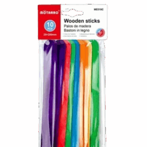 Palos Bajalengua Colores 10 Unidades Motarro