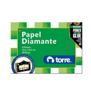 Carpeta Papel Diamante 6 Pliegos Torre