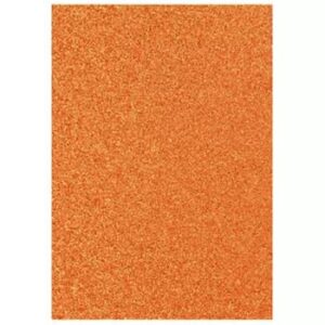 Goma Eva Glitter 40 x 60 cms Naranjo
