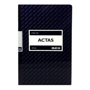 Libro Actas Lineal 100 Hojas Auca