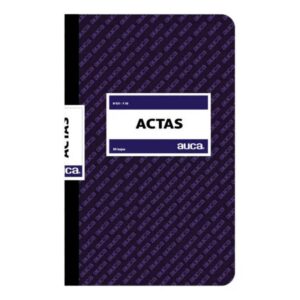Libro Actas Lineal 50 Hojas Auca