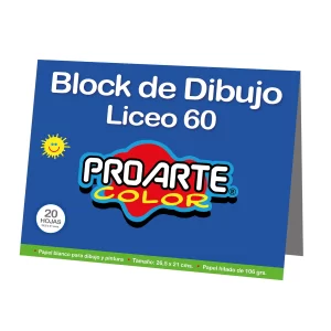 Block Dibujo Liceo N°60 20 Hojas Proarte