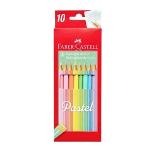 Lápices 10 Colores Pastel Faber Castell