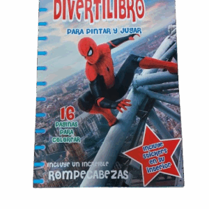 Libro Para Colorear Con Stickers Spiderman